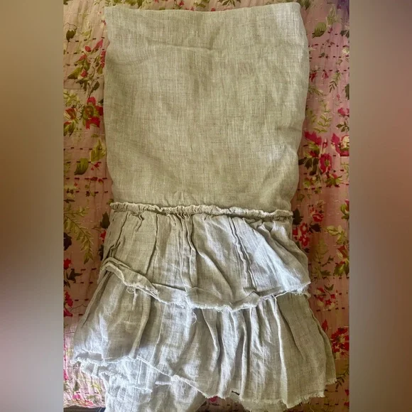 Junk Gypsy pair of king flax linen pillowcases - Picture 1 of 4